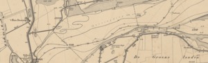 afbeelding 276 detail rivierkaart 1873 met doorsnijding 1654-55