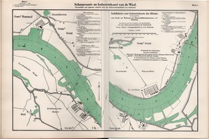 1927 Scheepvaart- en industriekaart van den Rijn deel Va Blad 4 Gendt-Ooi