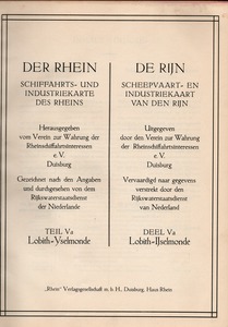1927 Scheepvaart- en industriekaart van den Rijn deel Va -3-titel